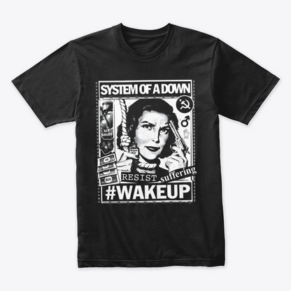 Camiseta Algodon System Of A Down Wakeup Poster