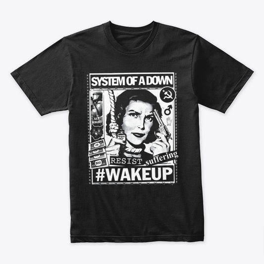 Camiseta Algodon System Of A Down Wakeup Poster