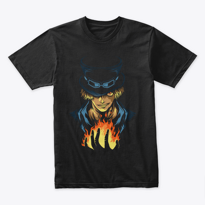 Camiseta Algodon Sabo Fire One Piece Art