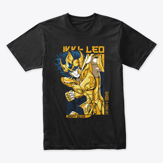 Camiseta Algodon Caballeros Del Zodiaco Ikki Leo