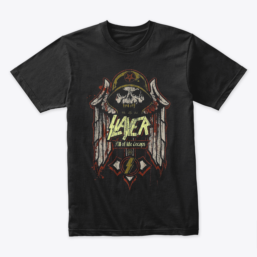 Camiseta Algodon Slayer Logo Soldado Art