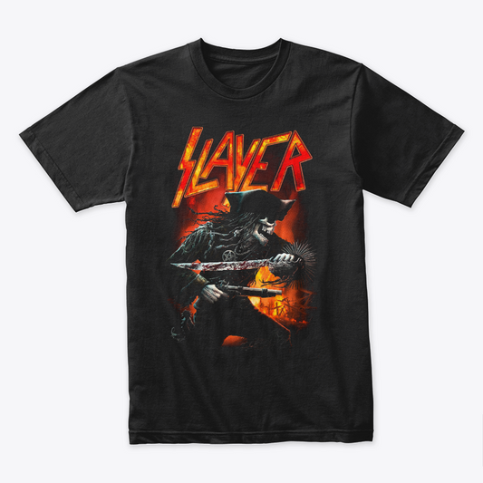 Camiseta Algodon Slayer Skeleton Pirates Art