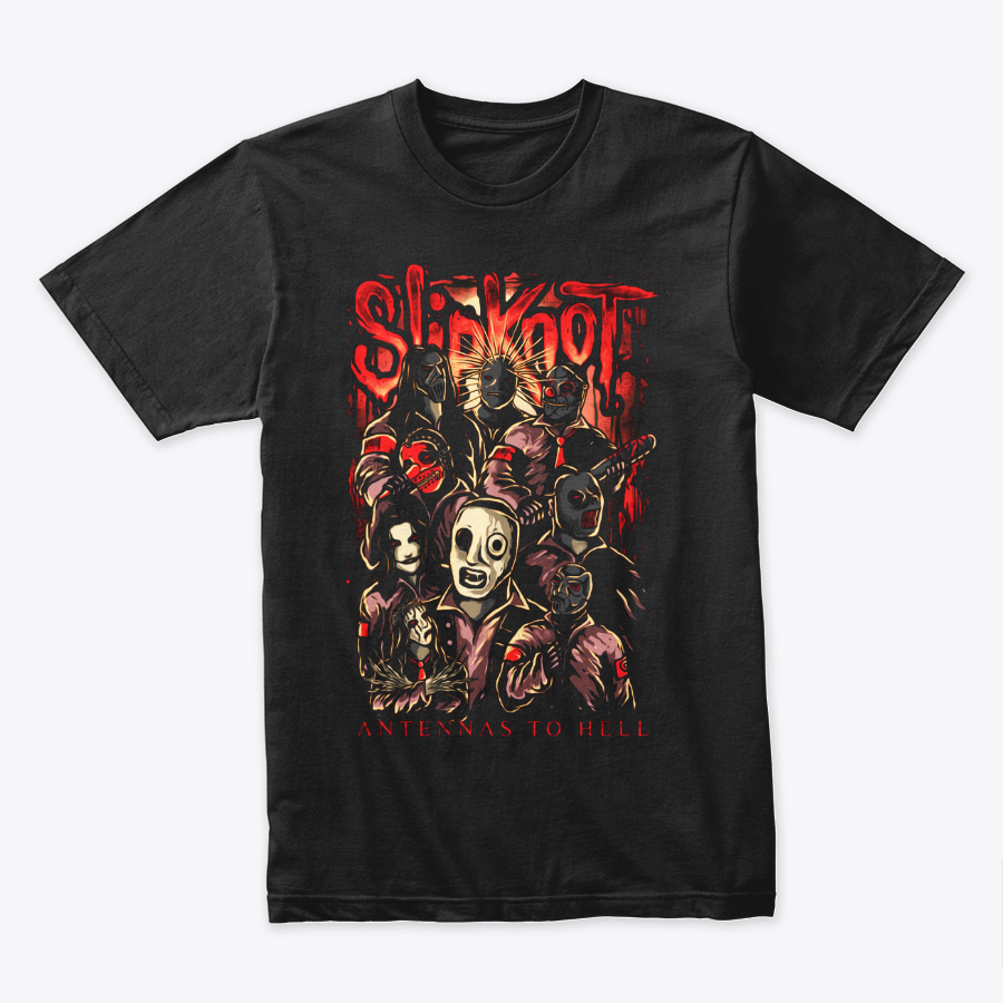 Camiseta Algodon Slipknot Anntenas To Hell
