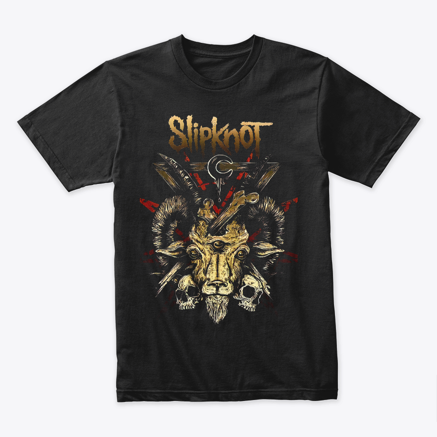 Camiseta Algodon Slipknot Cabra Art