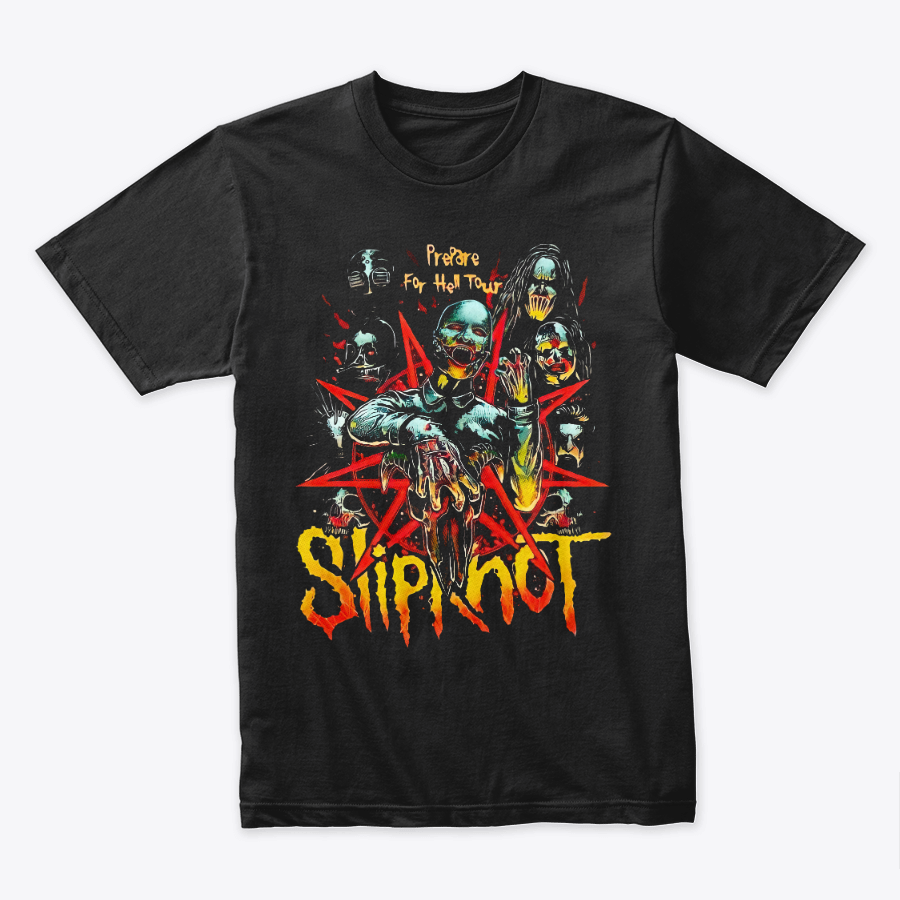 Camiseta Algodon Slipknot Hell Tour Art