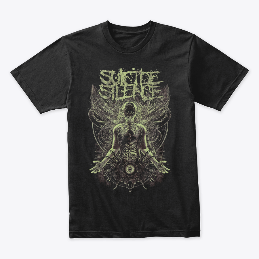 Camiseta Algodon Suicide Silence Green Poster