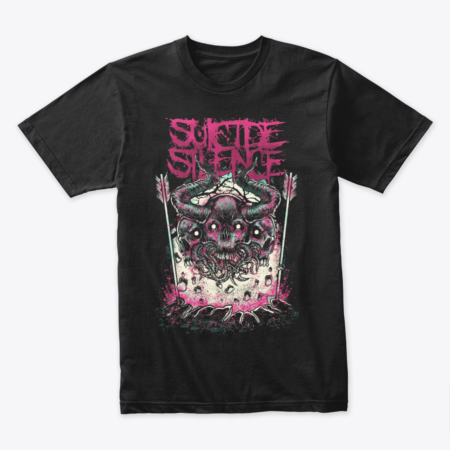 Camiseta Algodon Suicide Silence Skull