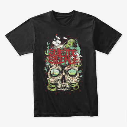 Camiseta Algodon Suicide Silence Skull Snake Style