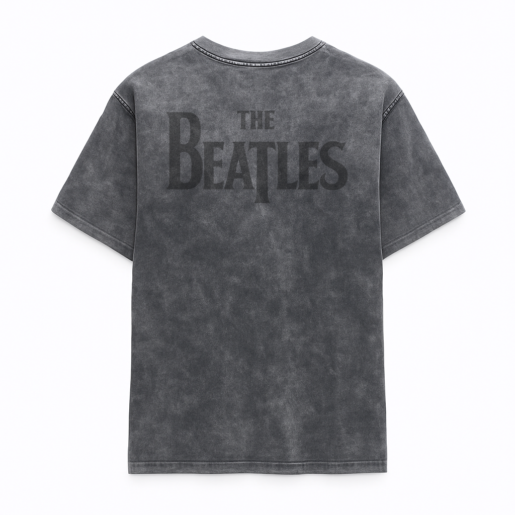 Camiseta Prelavada Algodon The Beatles Logo