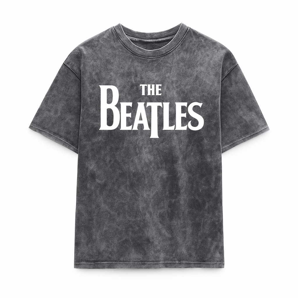 Camiseta Prelavada Algodon The Beatles Logo