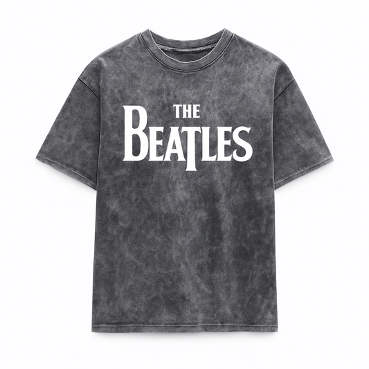 Camiseta Prelavada Algodon The Beatles Logo
