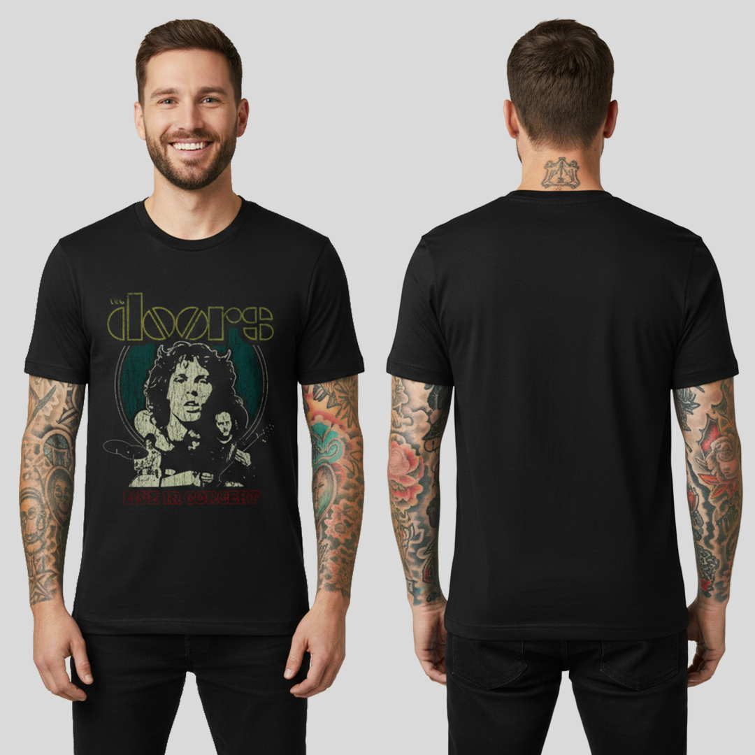 Camiseta Algodón The Doors Live in Concert