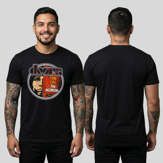Camiseta Algodon The Doors Long Live Art