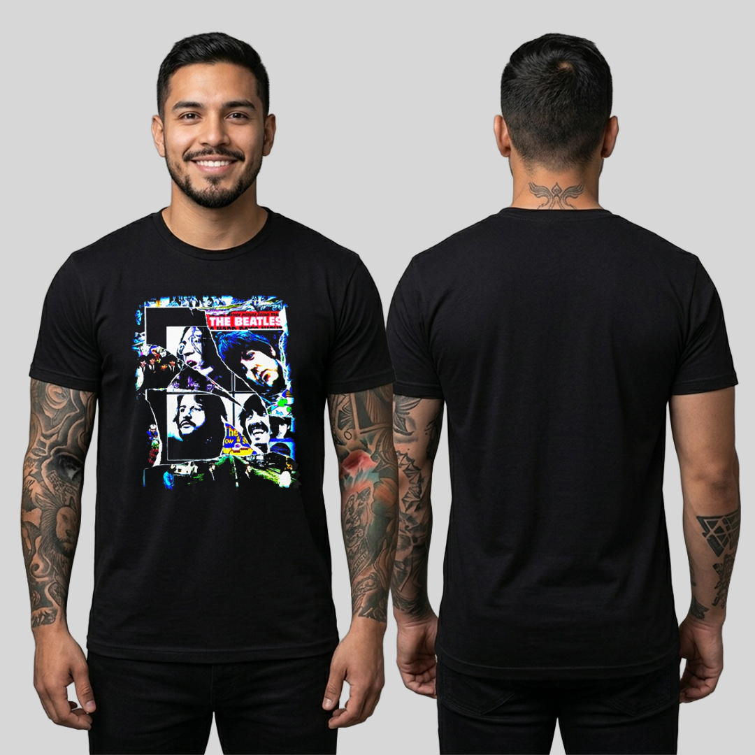 Camiseta Algodon The Beatles Picture Style