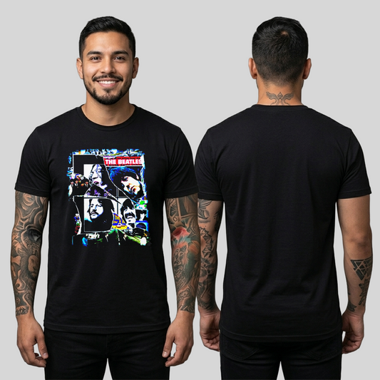 Camiseta Algodon The Beatles Picture Style