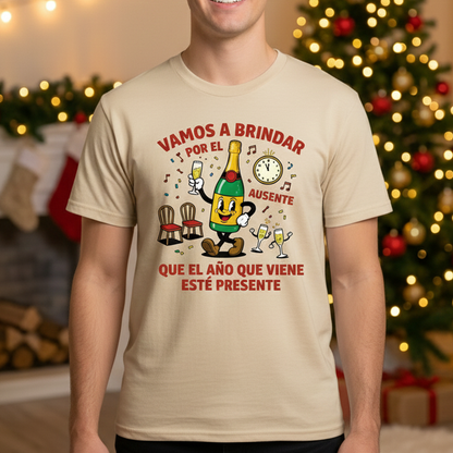Camiseta Fin De Año Vamos A Brindar Por El Ausente