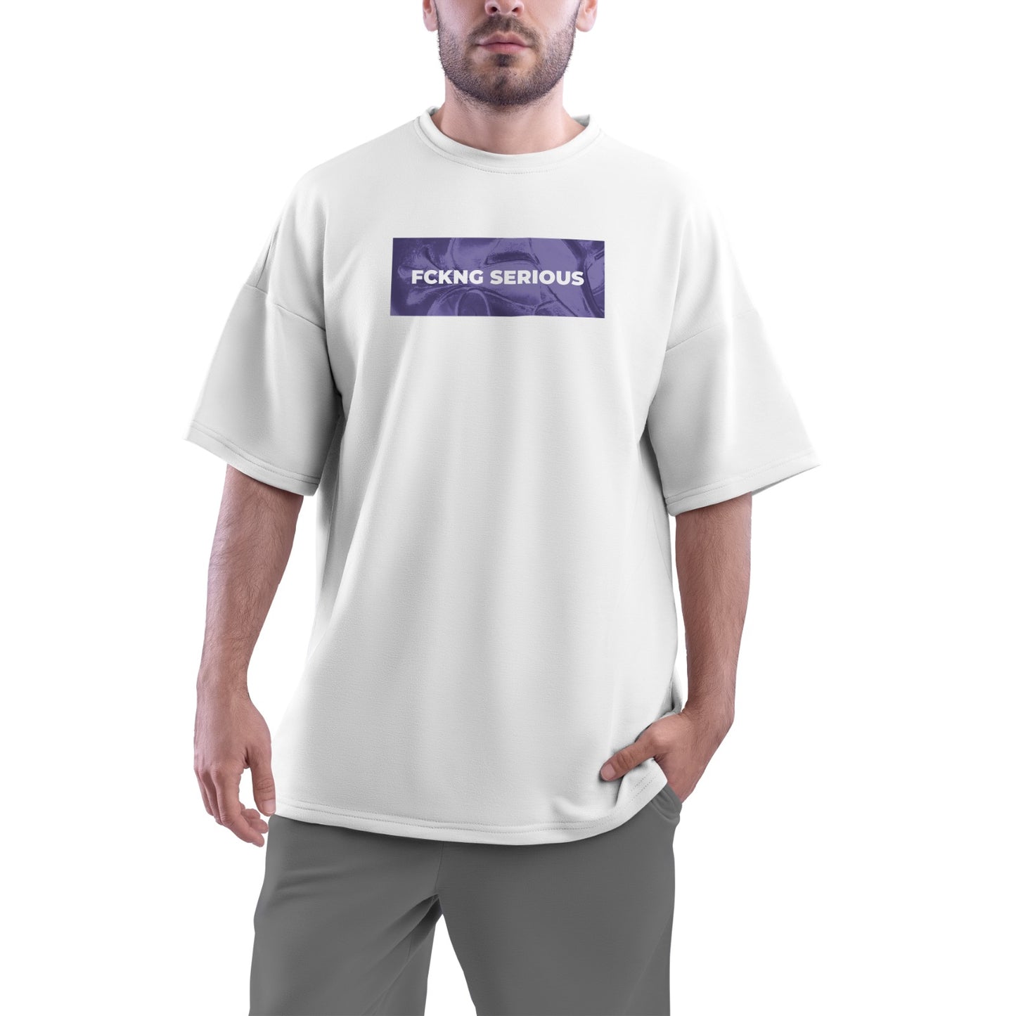 Camiseta Oversize Boris Brejcha FCKNG 2025 Morado