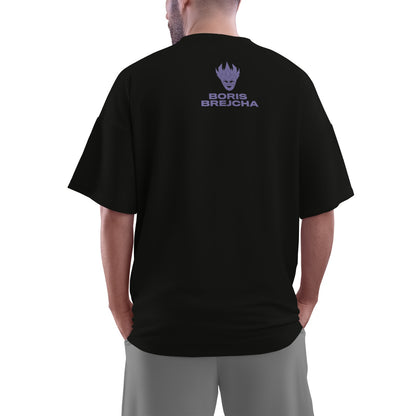 Camiseta Oversize Boris Brejcha Joker 2025 Morado