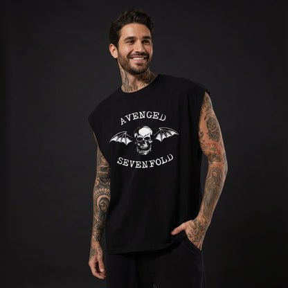 Esqueleto Manga Sisa Avenged Sevenfold Logo Clasico