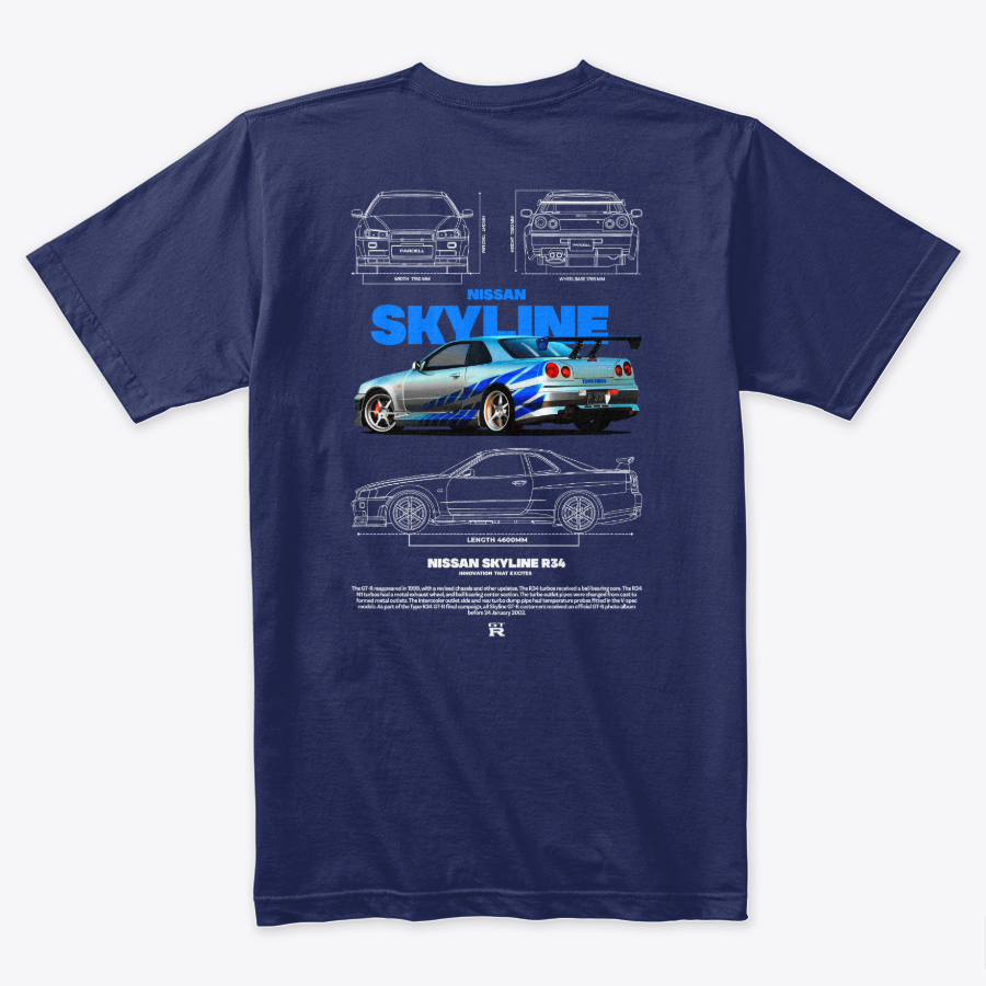 Camiseta Algodon Skyline Rapido y Furioso