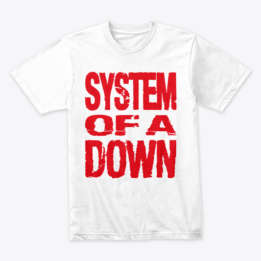Camiseta Algodon System Of A Down Logo Red