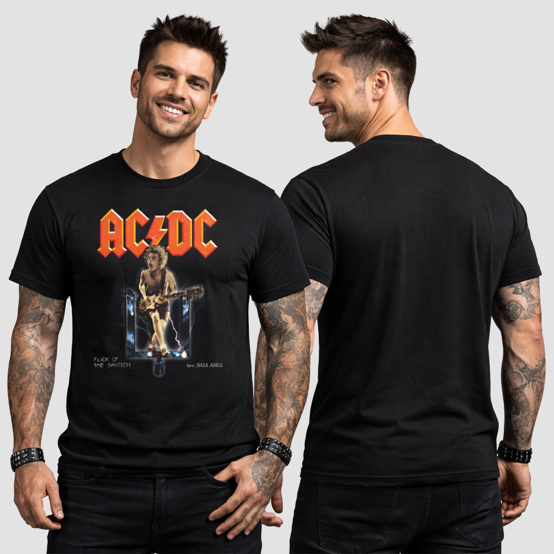Camiseta Algodon ACDC Flick Of The Switch