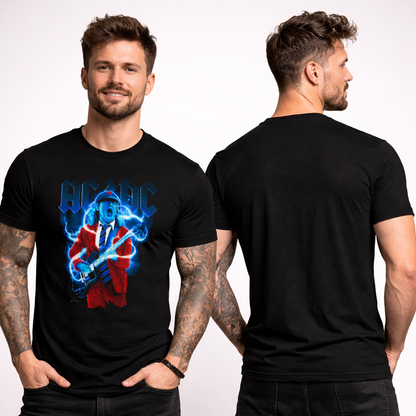 Camiseta Algodon ACDC Electric Blue Art