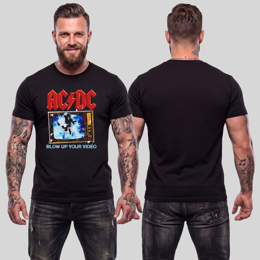 Camiseta Algodon ACDC Blow Up Your Video