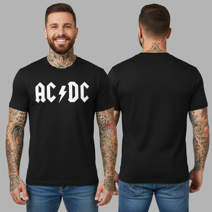 Camiseta Algodón ACDC logo Rock Style