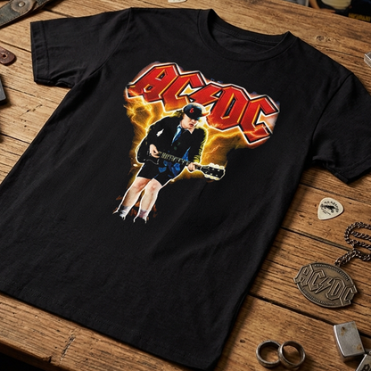 Camiseta Algodon ACDC Song Guitar Style