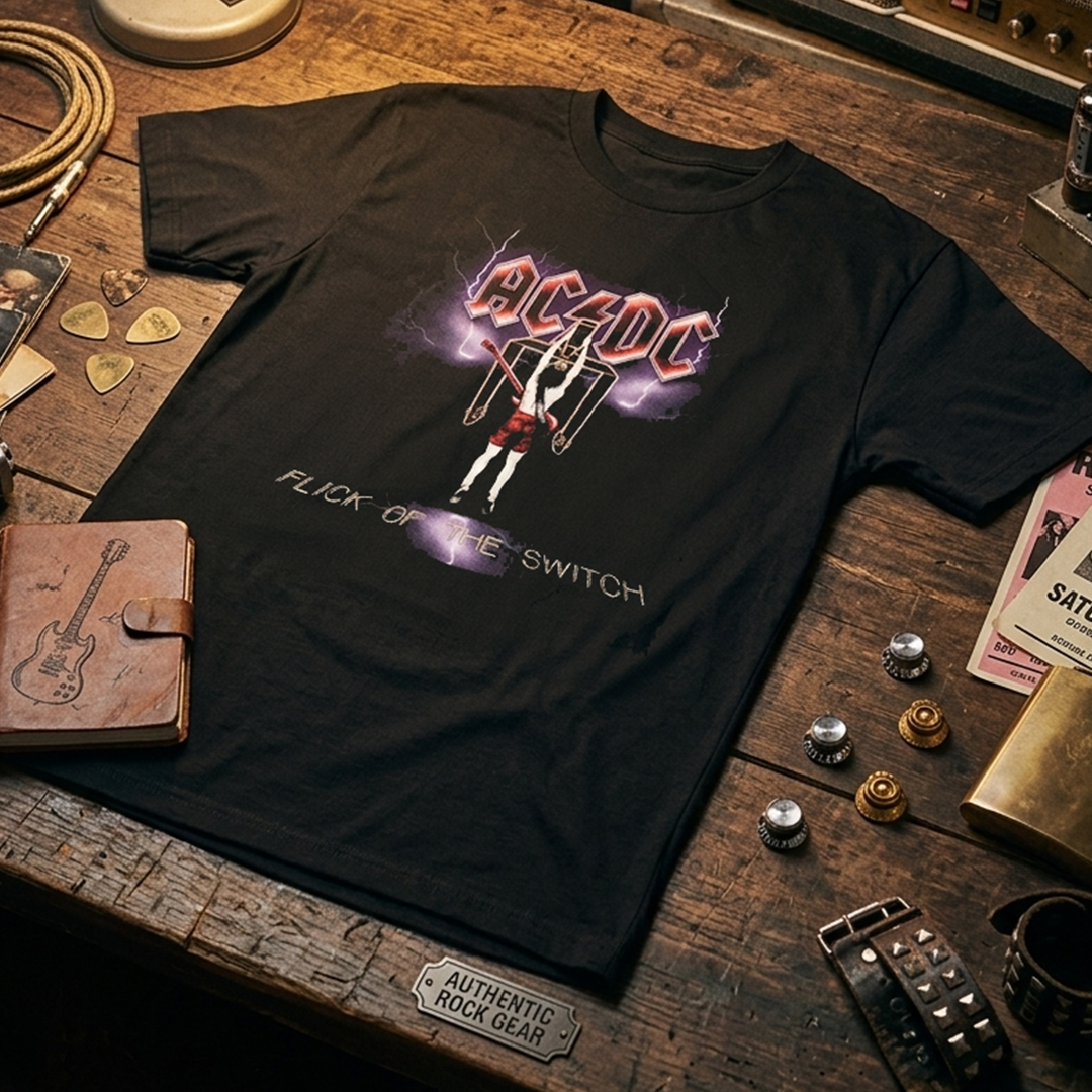 Camiseta Algodon ACDC Flick Of The Switch Art