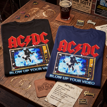 Camiseta Algodon ACDC Blow Up Your Video