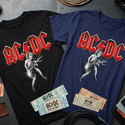 Camiseta Algodon ACDC Devil Art