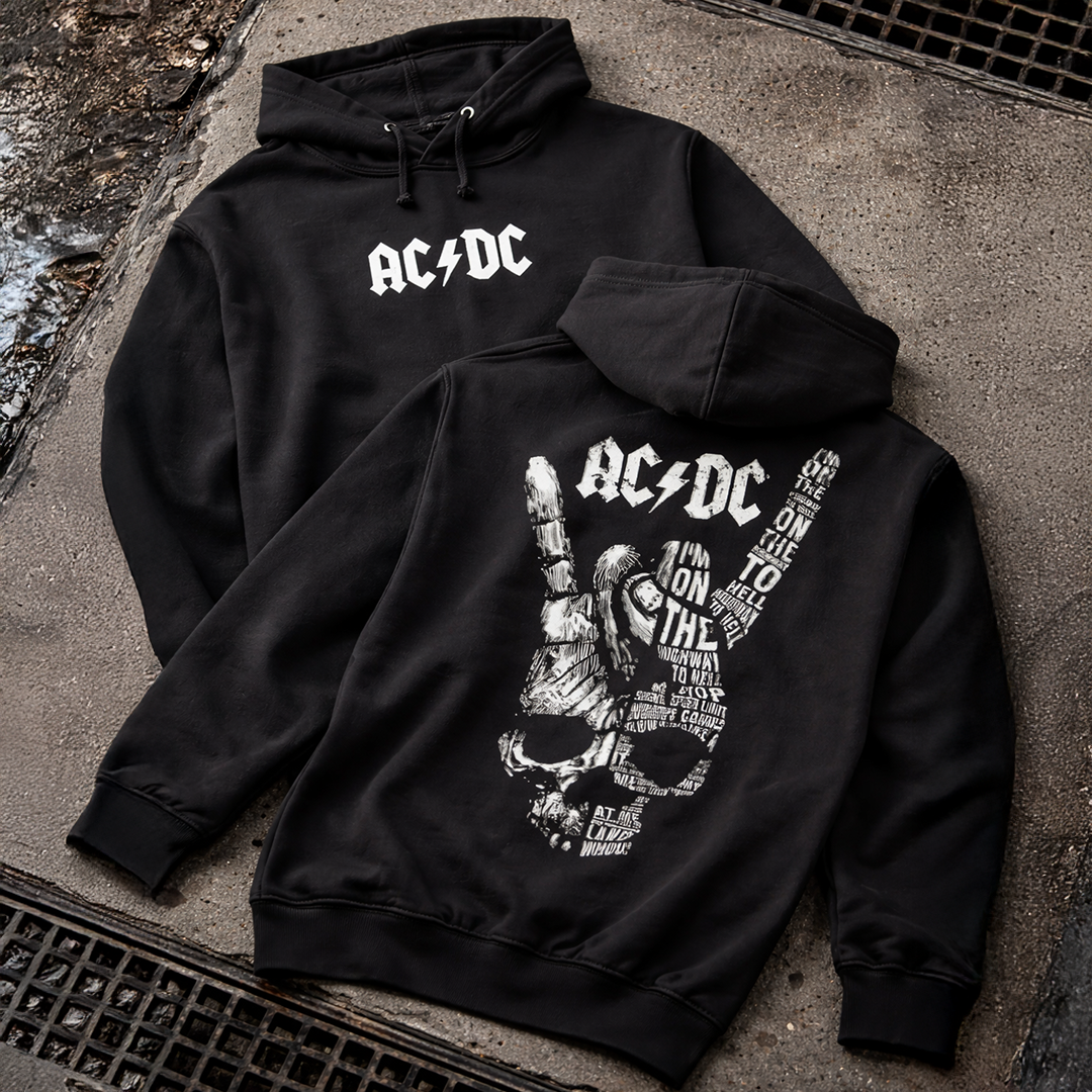 Buzo Capota ACDC Rock Style Doble estampado