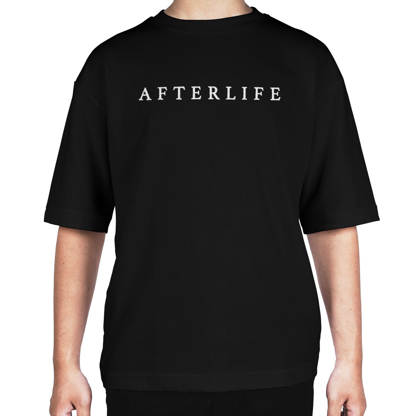 Camiseta Oversize Afterlife Logo Doble estampado