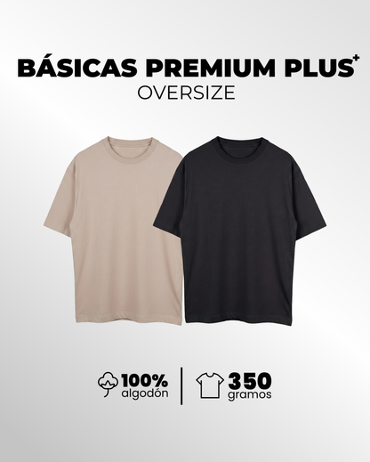 Pack Dobles Basicas Premium Plus Oversize 350 Gramos