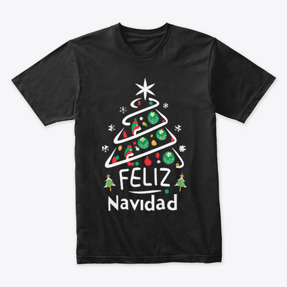 Camisetas Navideñas Familia Set de 3 Prendas Arbol feliz Navidad