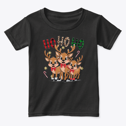 Camisetas Navideñas Familia Set de 3 Prendas HO,HO,HO Renos