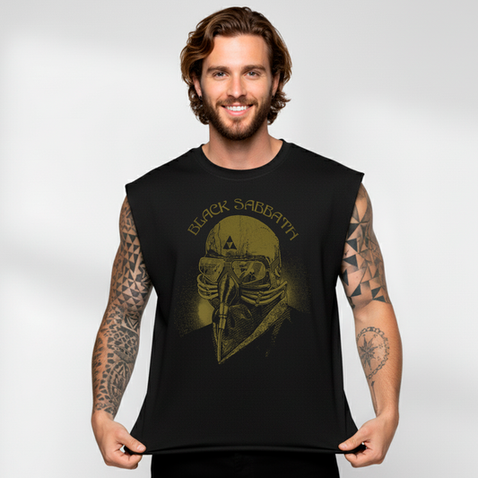 Esqueleto Manga Sisa Black Sabbath Rock Style