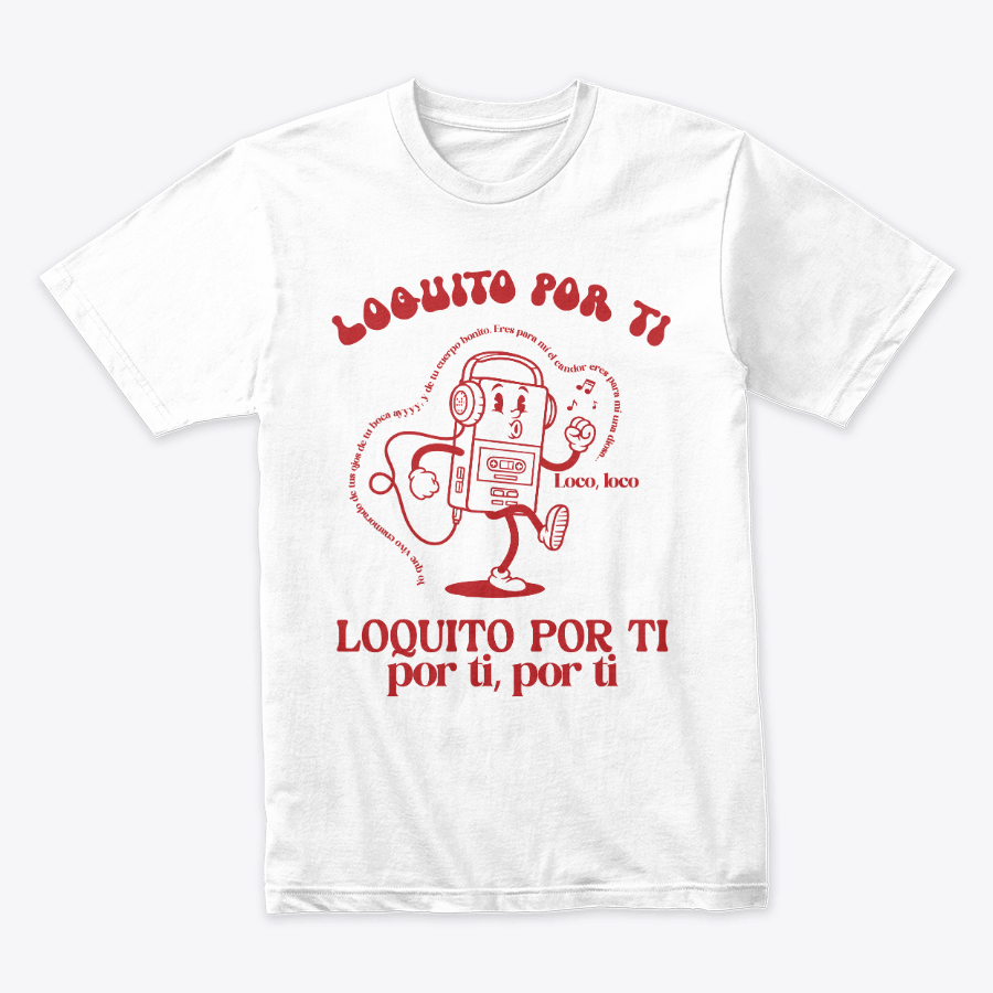 Camiseta Navideña Loquito Por Ti Rojo