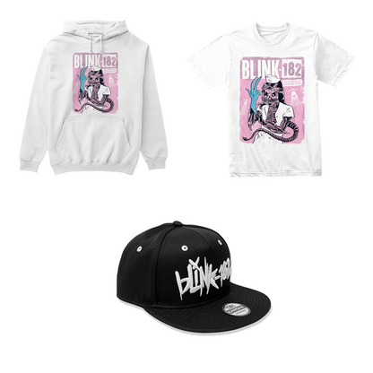 Combo Blink 182 Concert USA: Buzo, Camiseta y Gorra