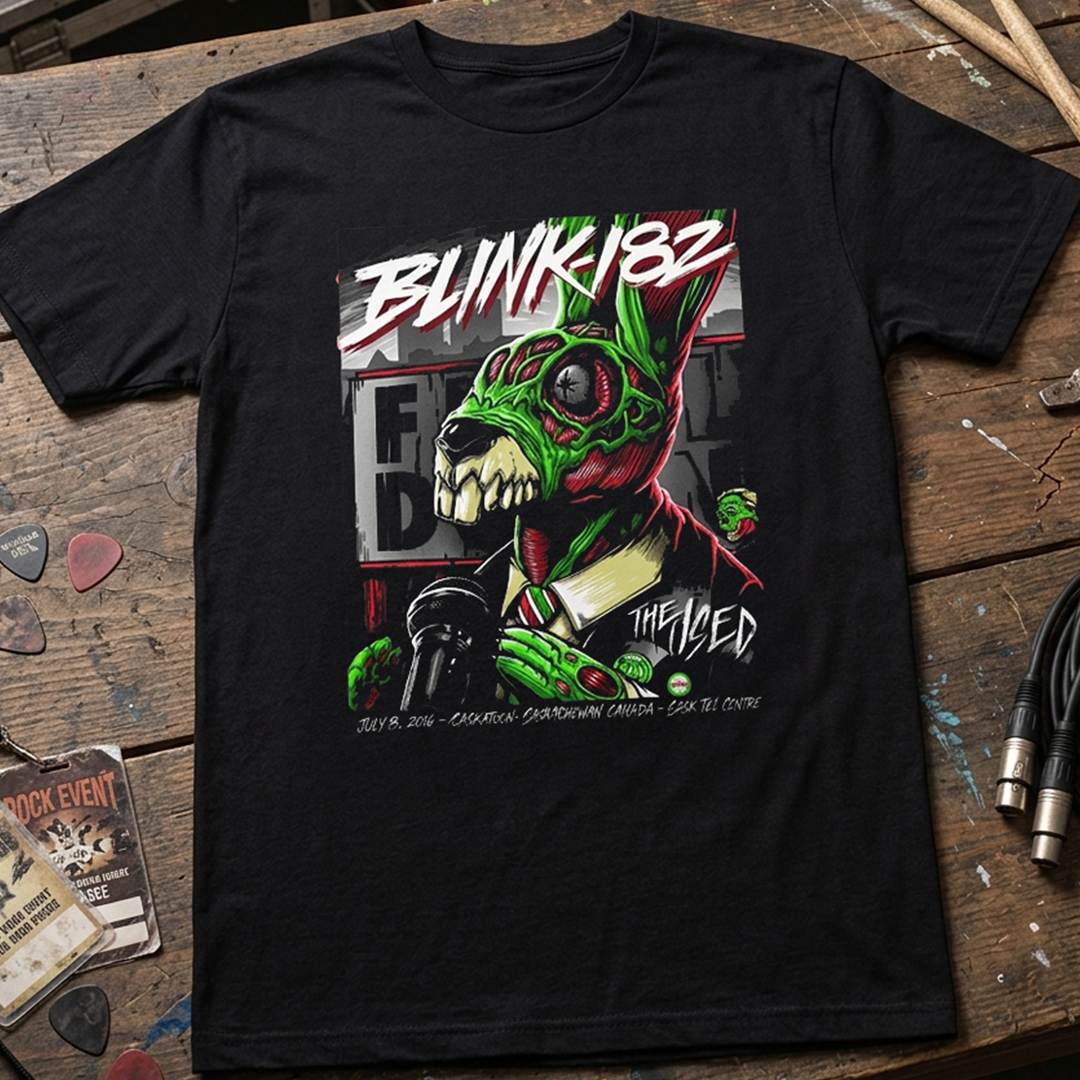 Camiseta Algodon Blink 182 Poster