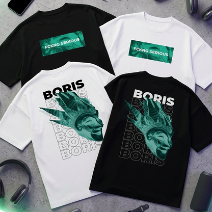 Camiseta Oversize Boris Brejcha FCKNG 2025 Verde