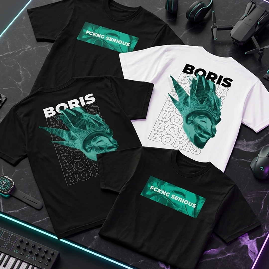 Camiseta Algodon Boris Brejcha FCKNG 2025 Verde