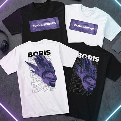 Camiseta Algodon Boris Brejcha FCKNG 2025 Morado