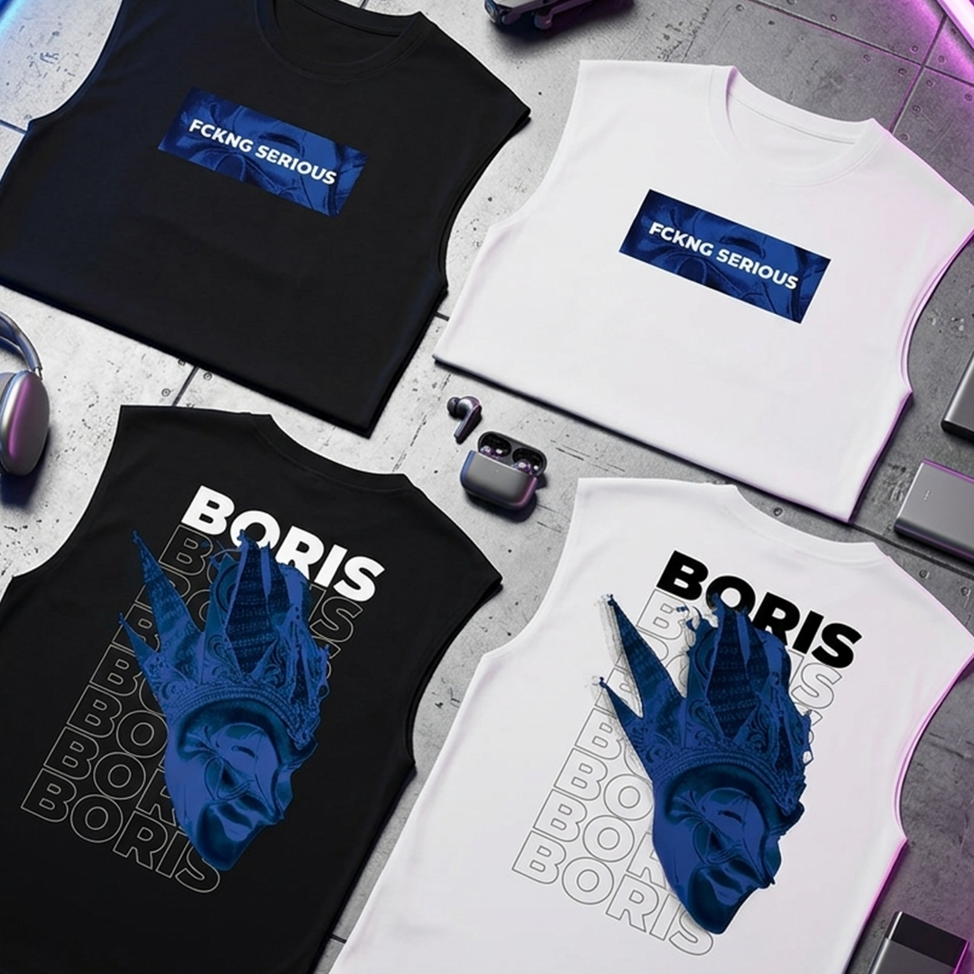 Esqueleto Manga Sisa Boris Brejcha Fckng Serious Blue