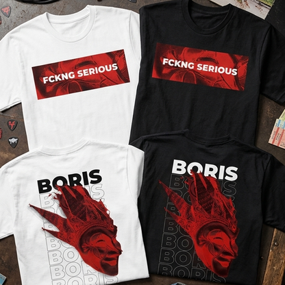 Camiseta Boris Brejcha Fckng Serious doble estampado