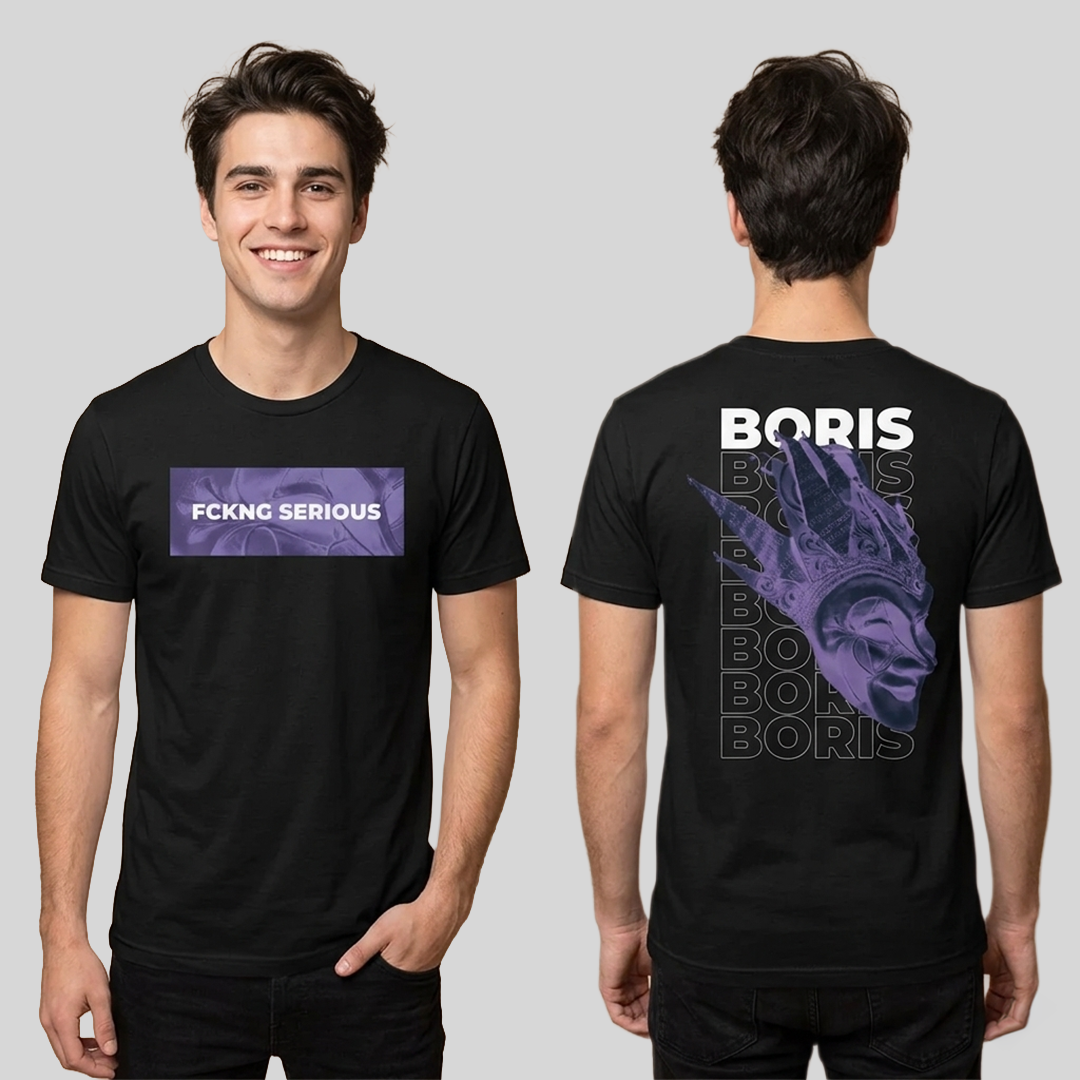 Camiseta Algodon Boris Brejcha FCKNG 2025 Morado