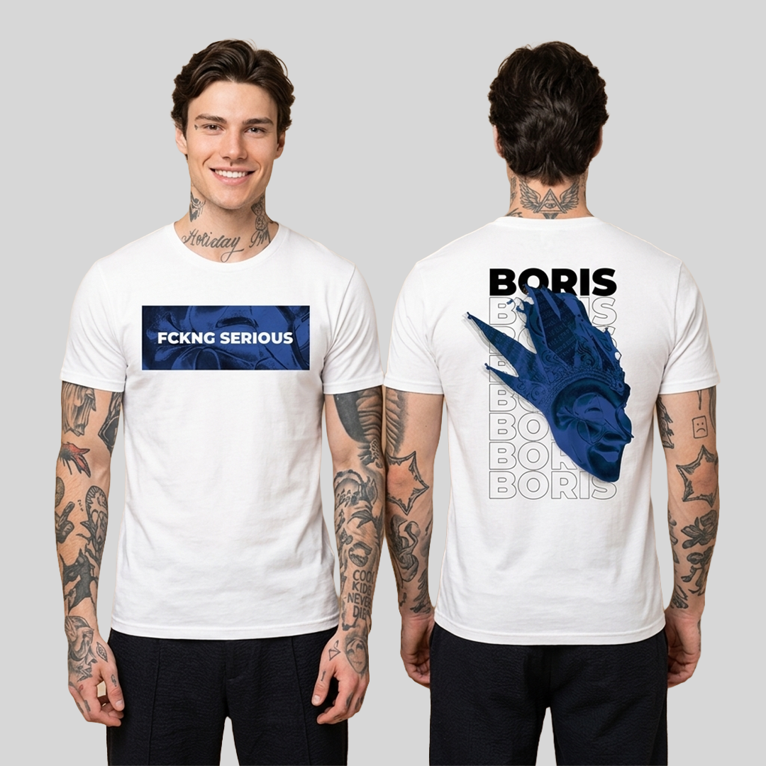 Camiseta Boris Brejcha Fckng Serious doble estampado
