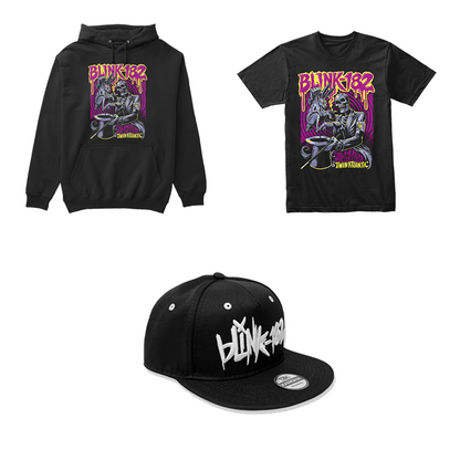 Combo Blink 182 The All American Rejects: Buzo, Camiseta y Gorra